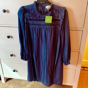 Kate Spade Embroidered Denim Dress